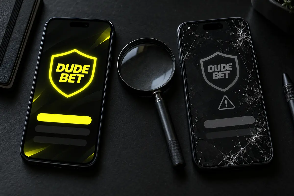 Як відрізнити офіційний застосунок Dude Bet від фейку